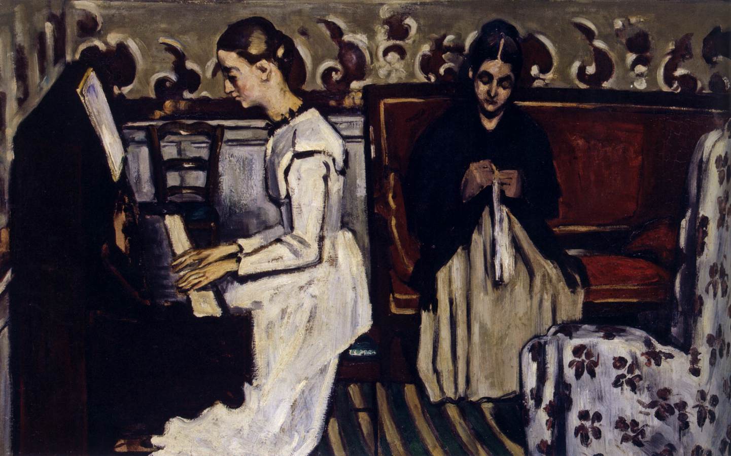 Muchacha al piano, de Paul Cézanne.